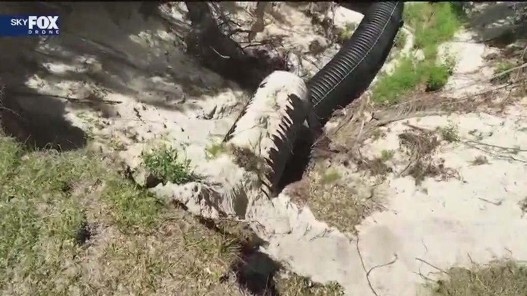 Progress made on giant hole in DeLand